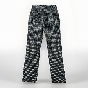 H&M Women's Size 4 Navy And White Slim Fit Dress Pants Pull On Legging 27x27.5